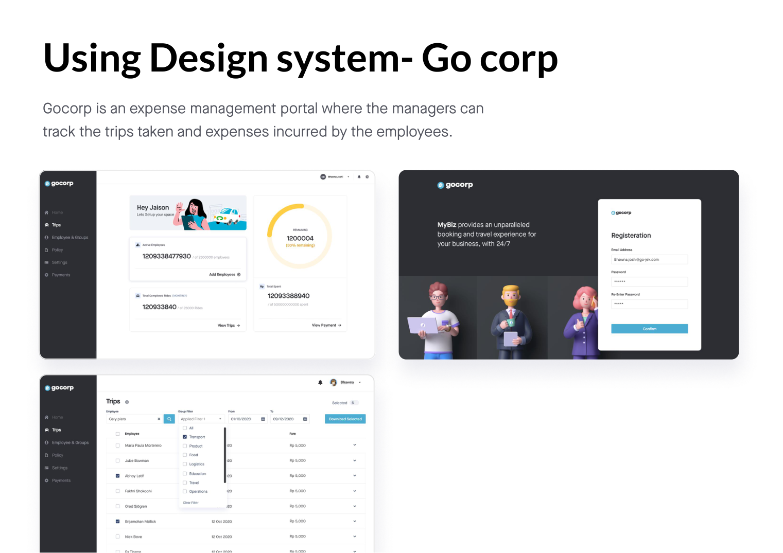 Go Corp built on the revamped Gojek design system