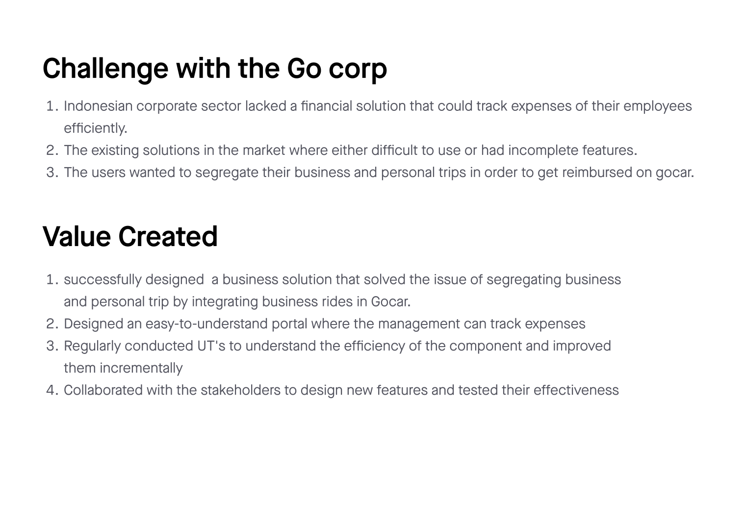 Gocorp registration and MyBiz booking experience