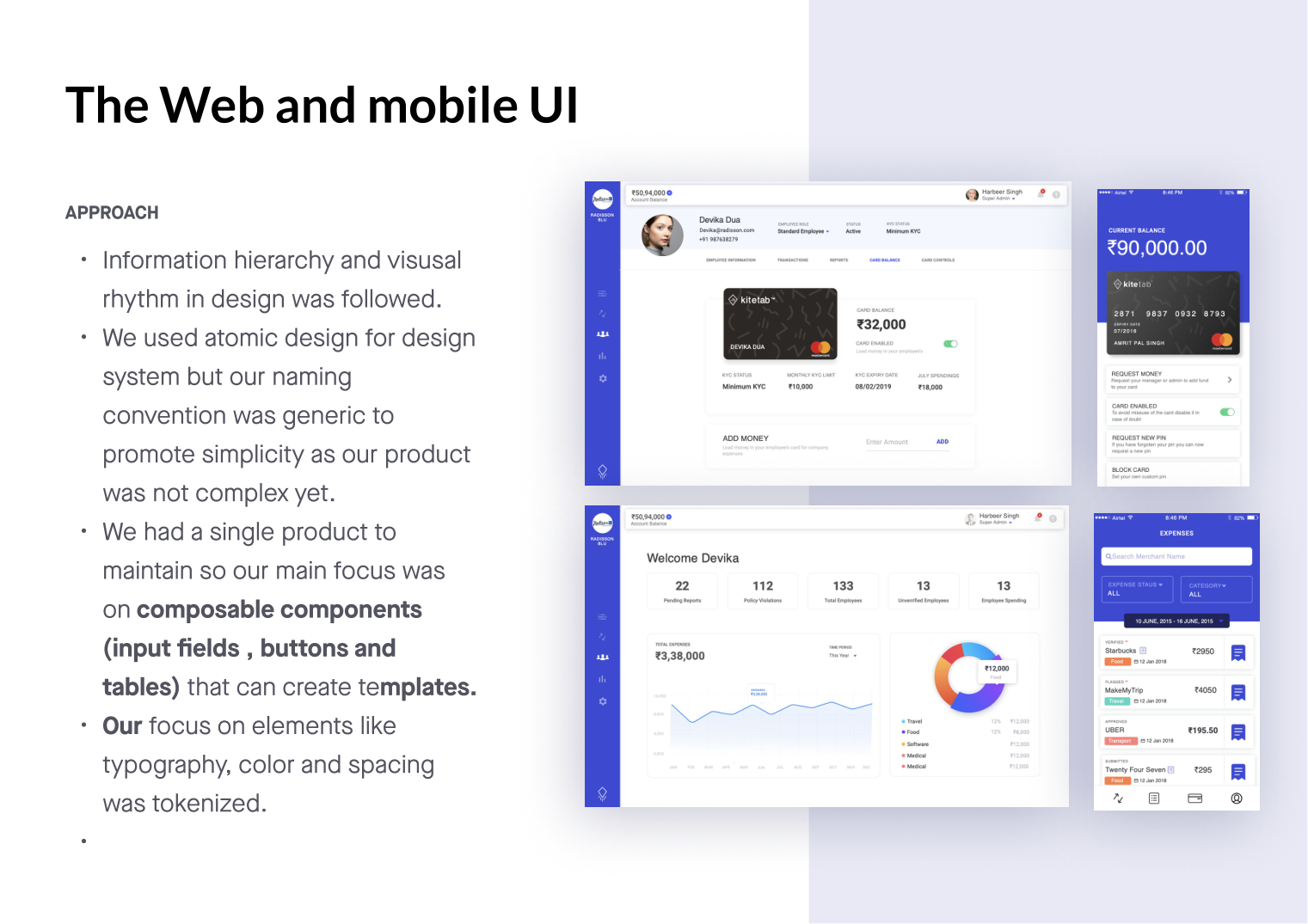 Kite web and mobile UI sharing one component system