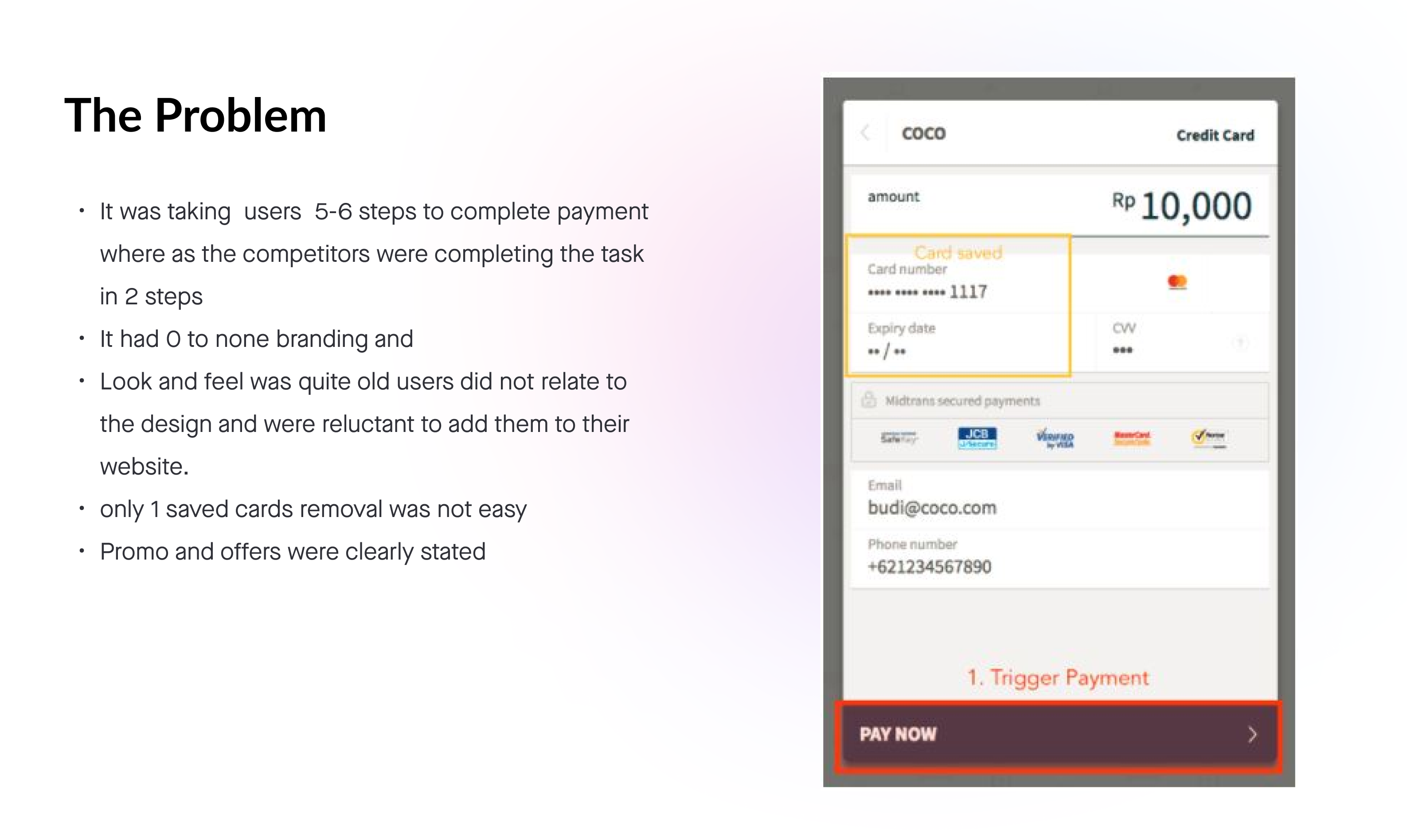 The old SNAP credit-card popup — multi-step, unbranded