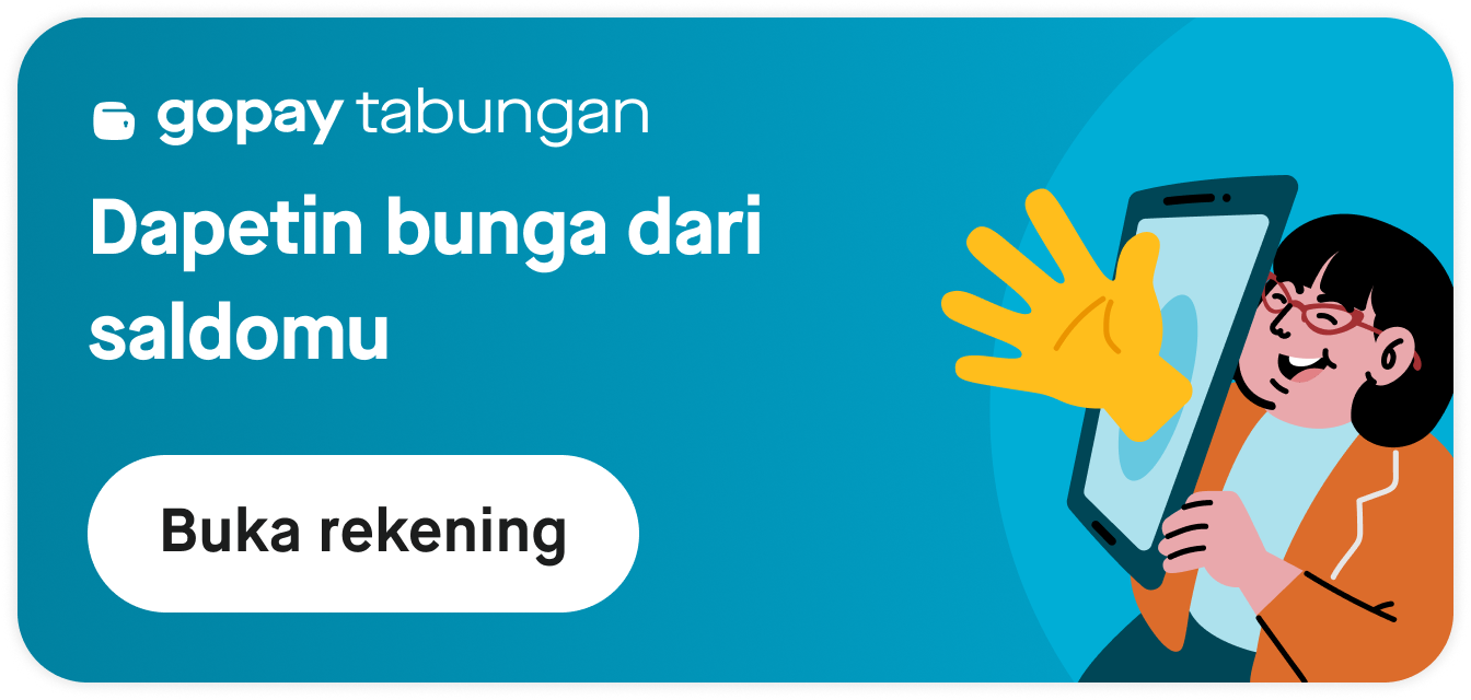 GoPay Tabungan — Dapetin bunga dari saldomu